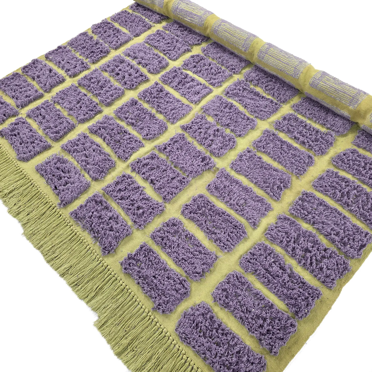 Tapetes felpudos - Zola Natural Cotton Shaggy (roxo)