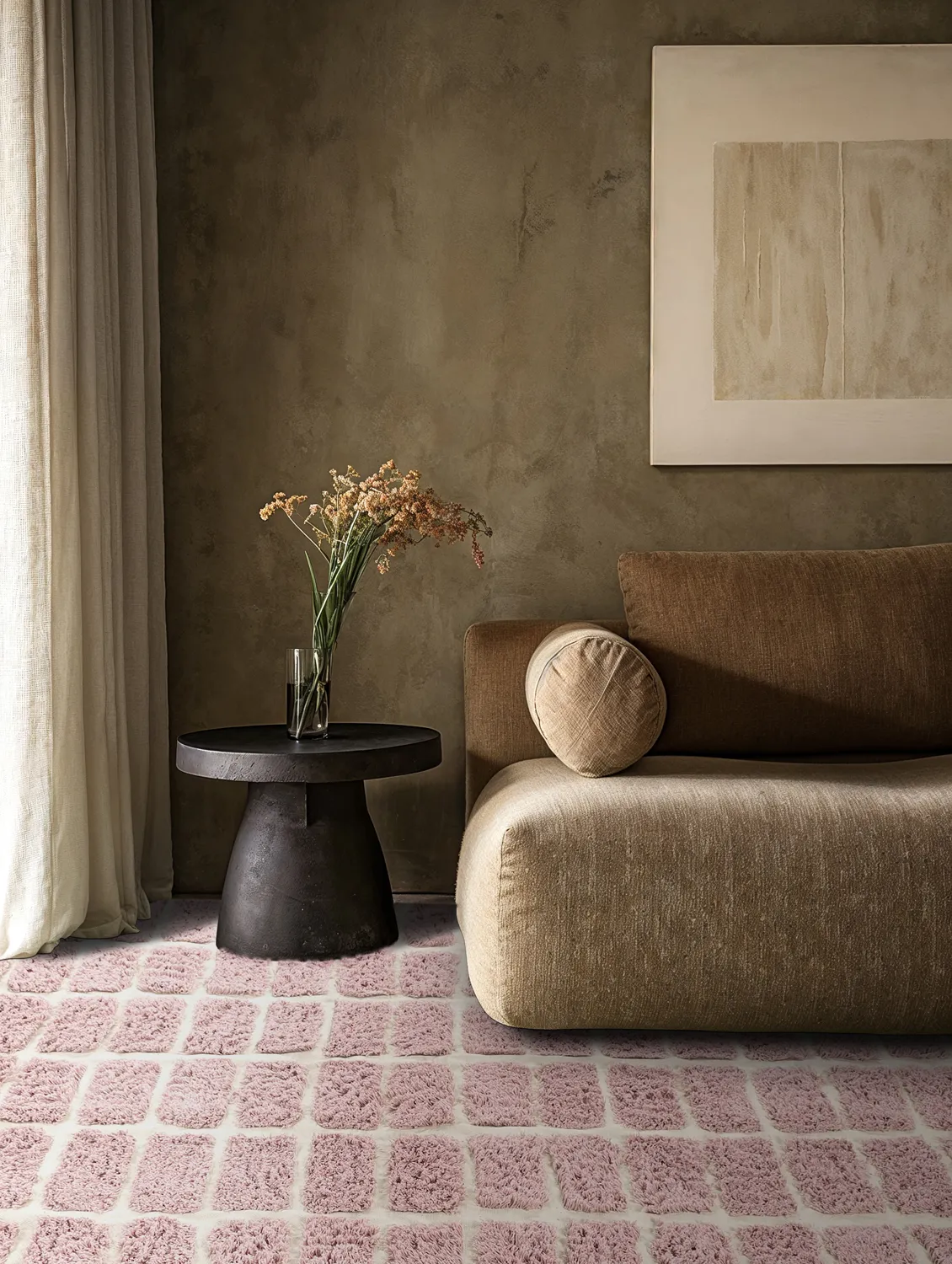 Tapetes felpudos - Zola Natural Cotton Shaggy (rosa)