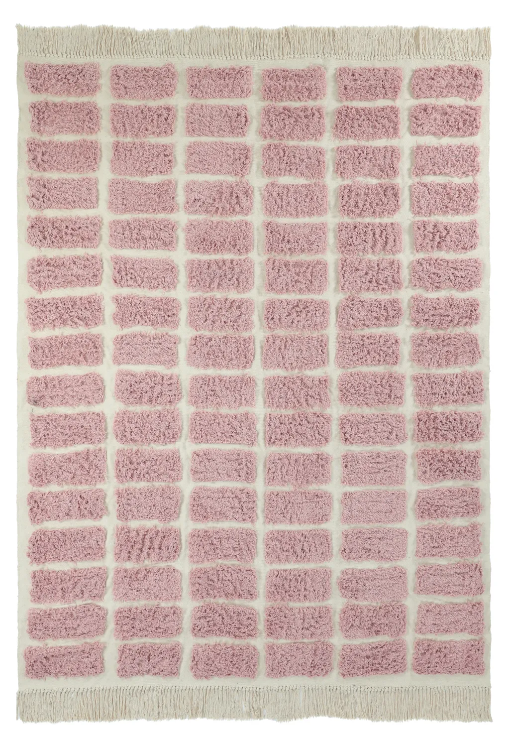 Tapetes felpudos - Zola Natural Cotton Shaggy (rosa)