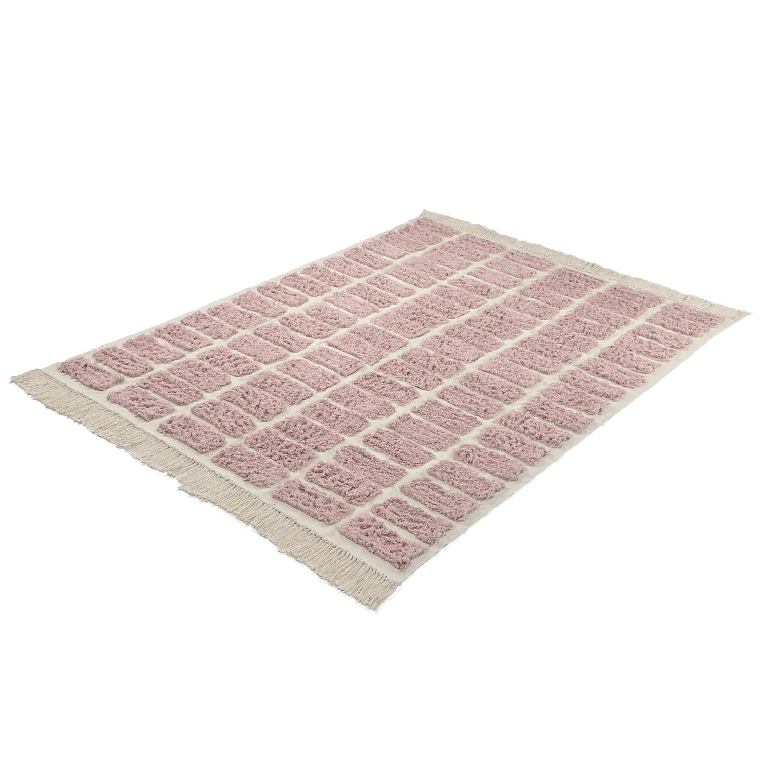 Tapetes felpudos - Zola Natural Cotton Shaggy (rosa)