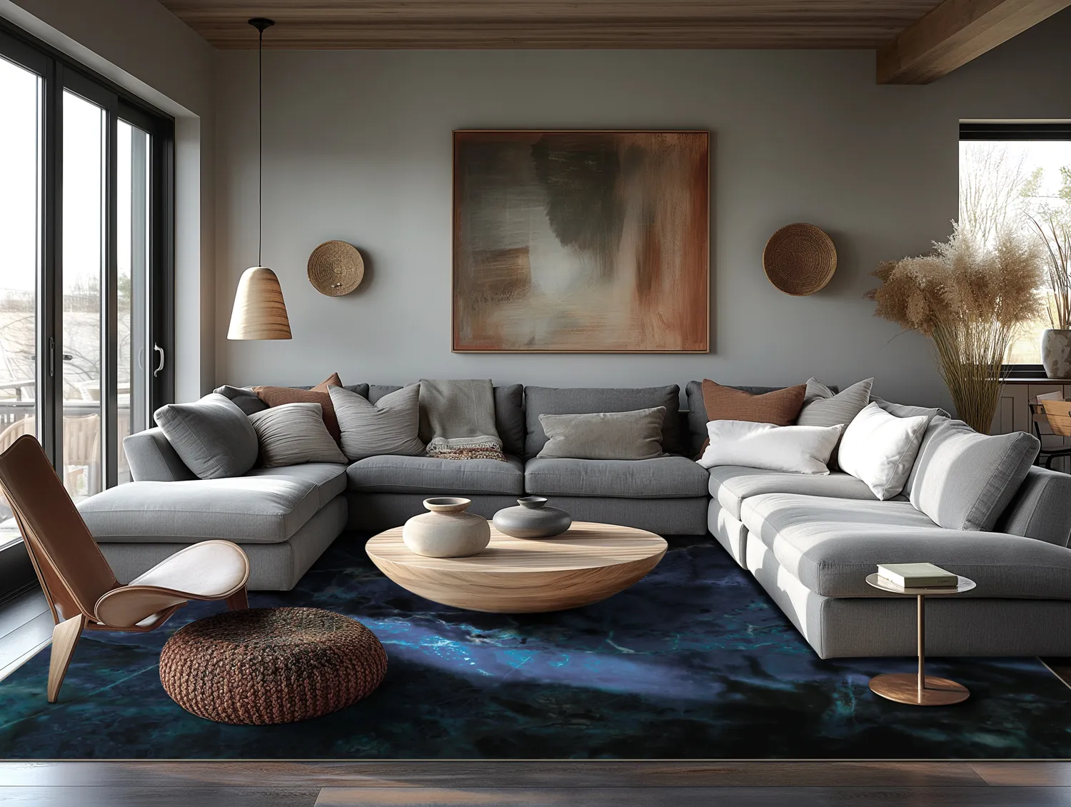 Tapete Wilton - Zuani (azul escuro)