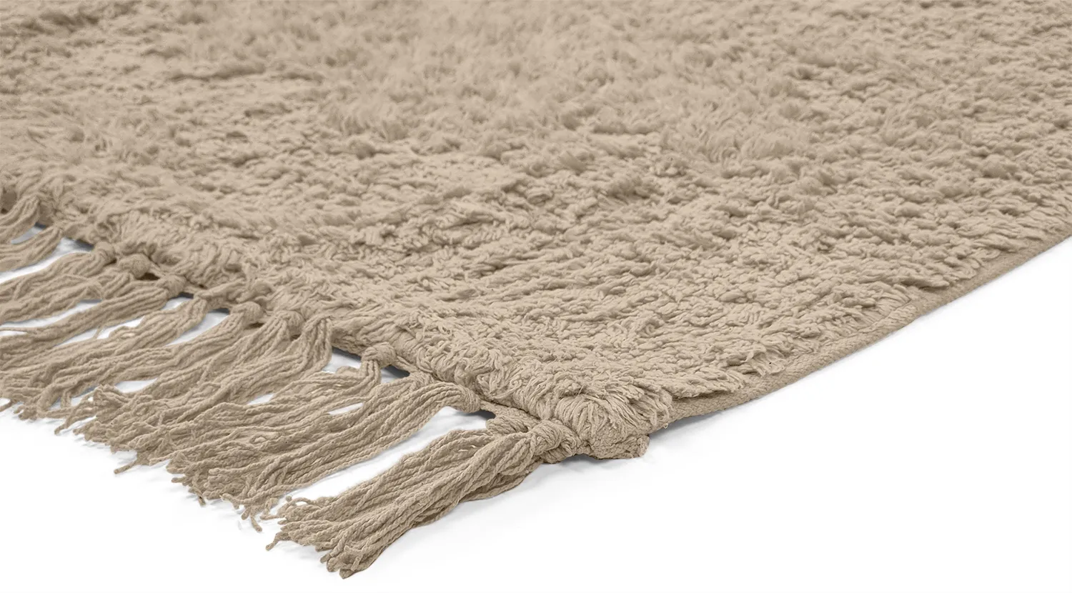 Tapetes felpudos - Alba Natural Cotton Shaggy (bege)