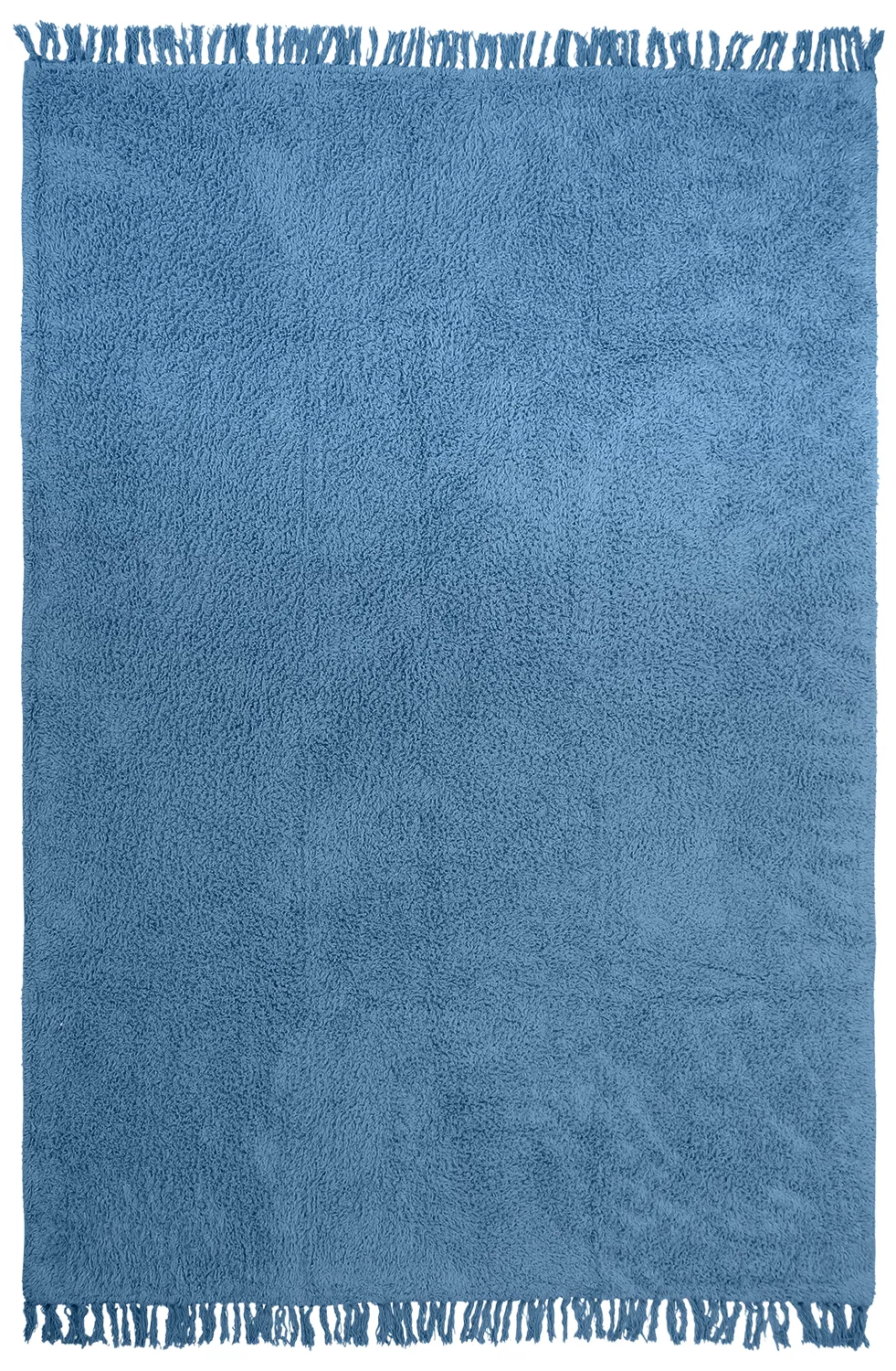 Tapetes felpudos - Alba Natural Cotton Shaggy (azul)