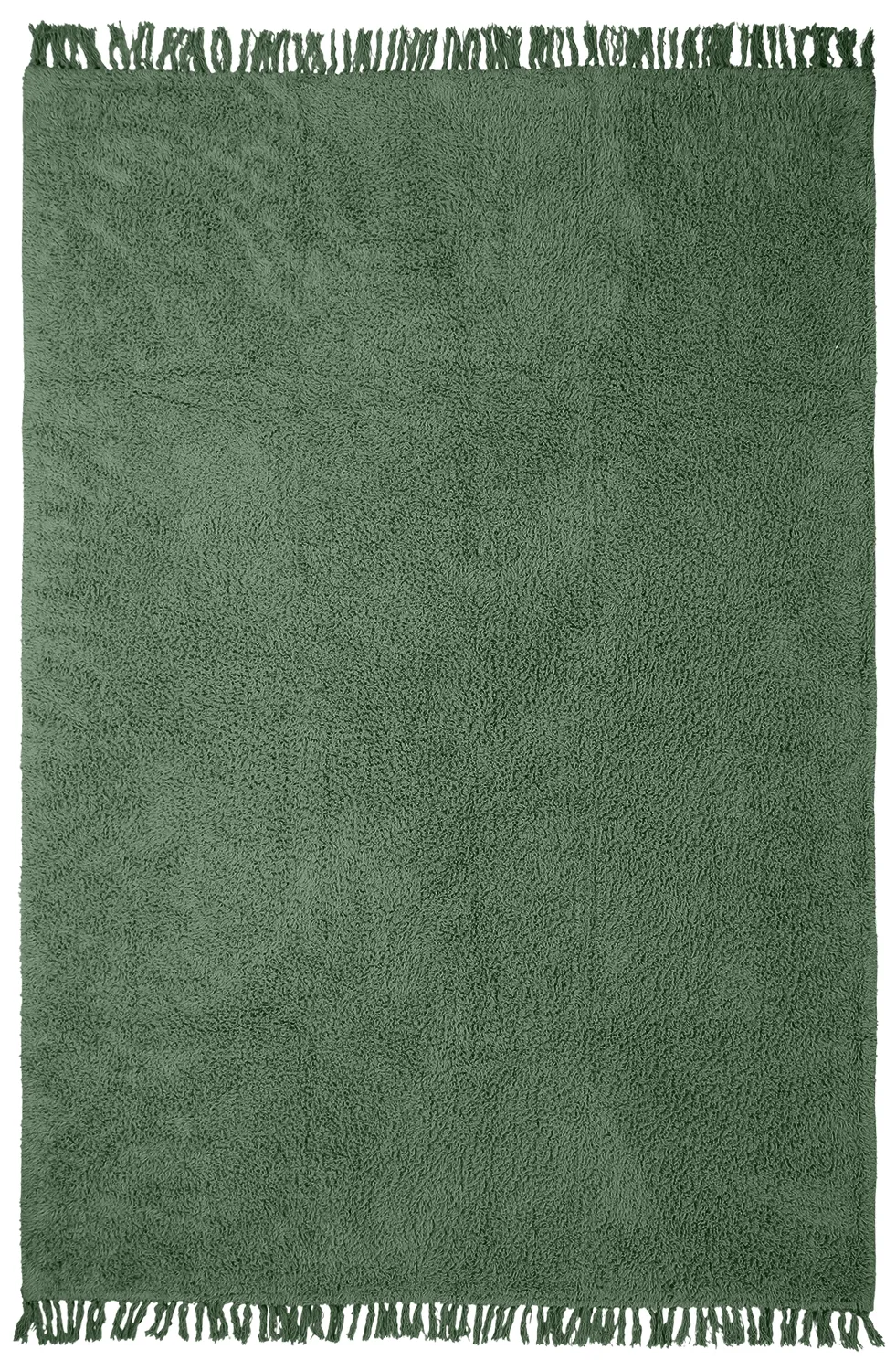 Tapetes felpudos - Alba Natural Cotton Shaggy (verde)
