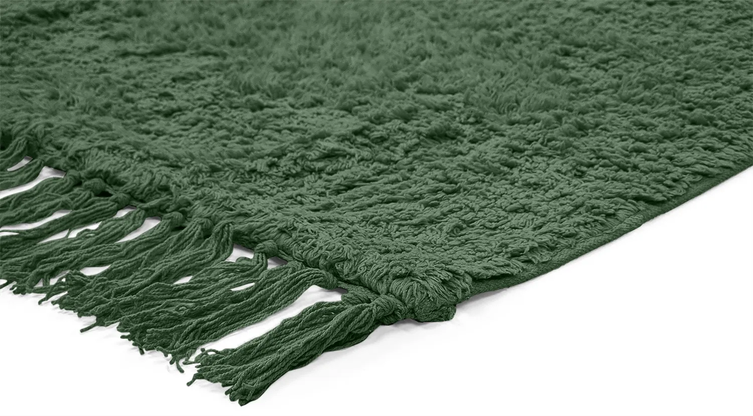 Tapetes felpudos - Alba Natural Cotton Shaggy (verde)