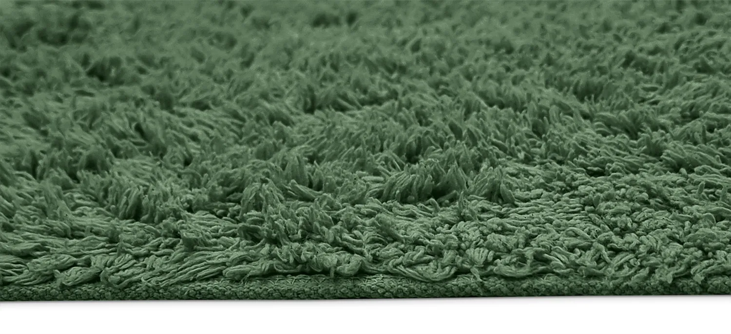 Tapetes felpudos - Alba Natural Cotton Shaggy (verde)