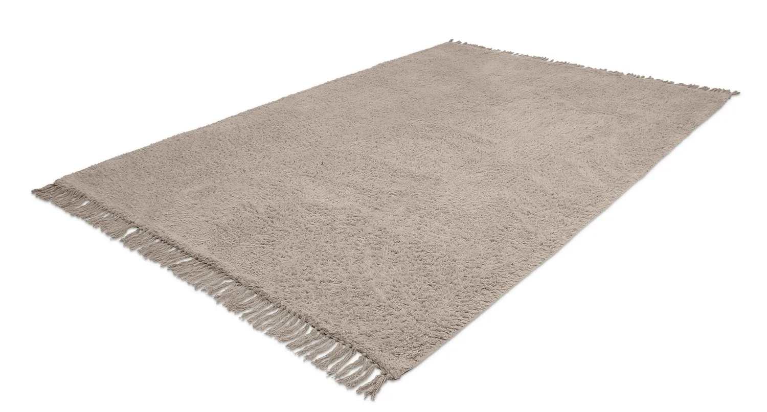 Tapetes felpudos - Alba Natural Cotton Shaggy (taupe)