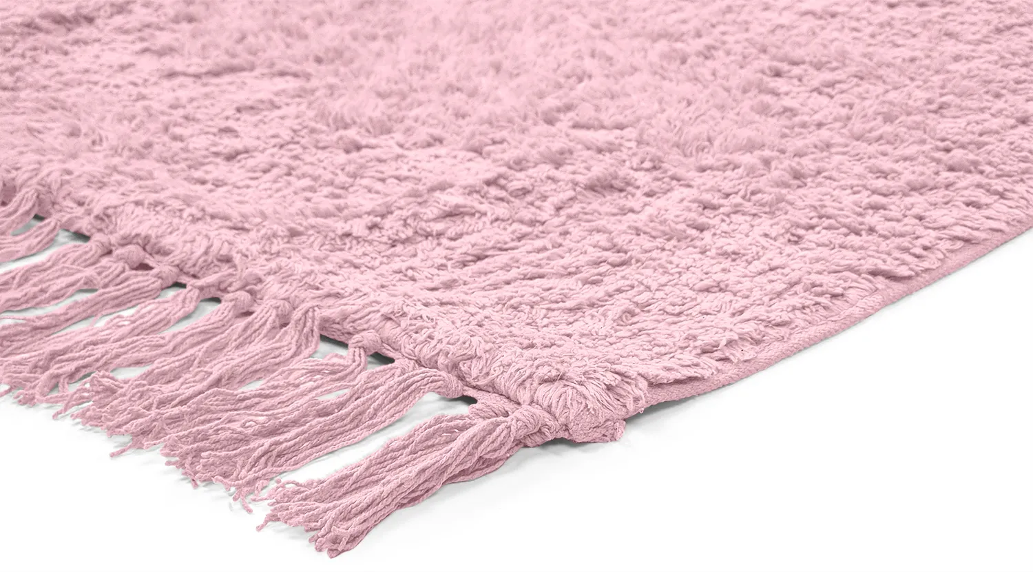 Tapetes felpudos - Alba Natural Cotton Shaggy (rosa claro)