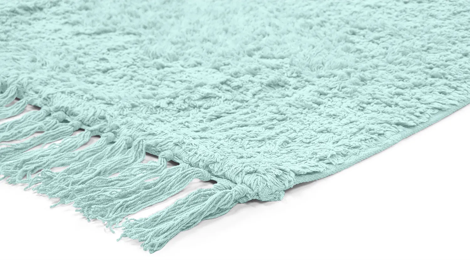 Tapetes felpudos - Alba Natural Cotton Shaggy (turquesa)