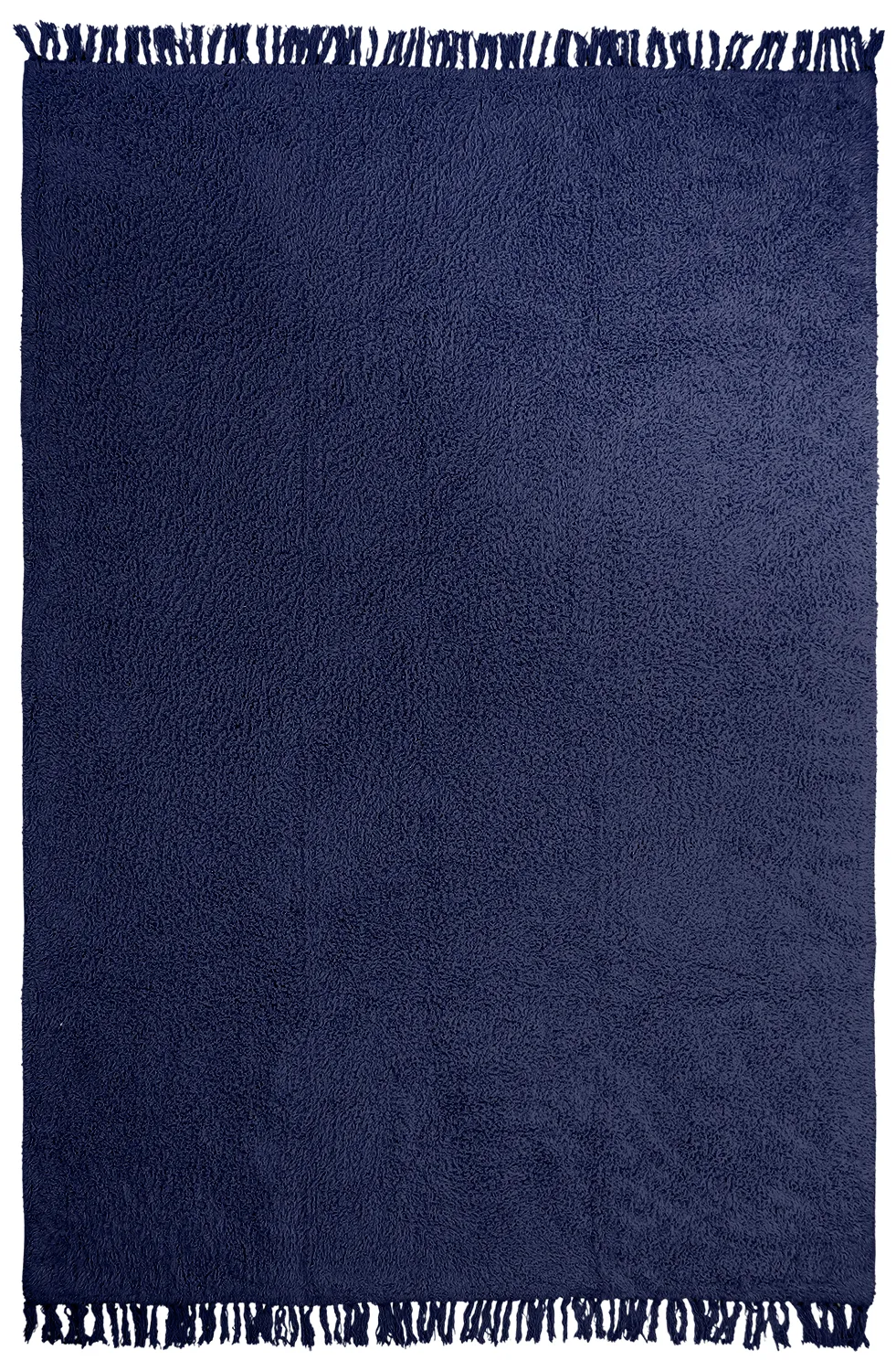 Tapetes felpudos - Alba Natural Cotton Shaggy (azul escuro)