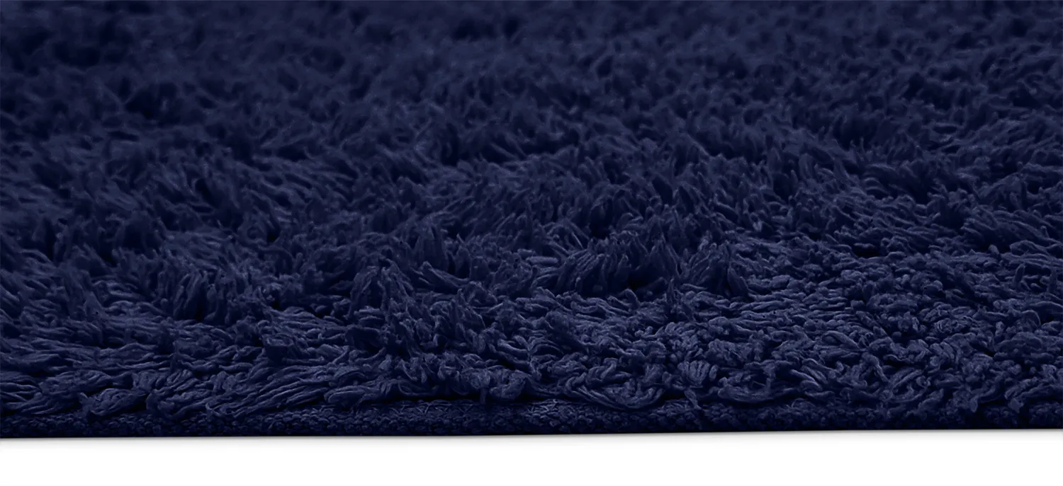 Tapetes felpudos - Alba Natural Cotton Shaggy (azul escuro)