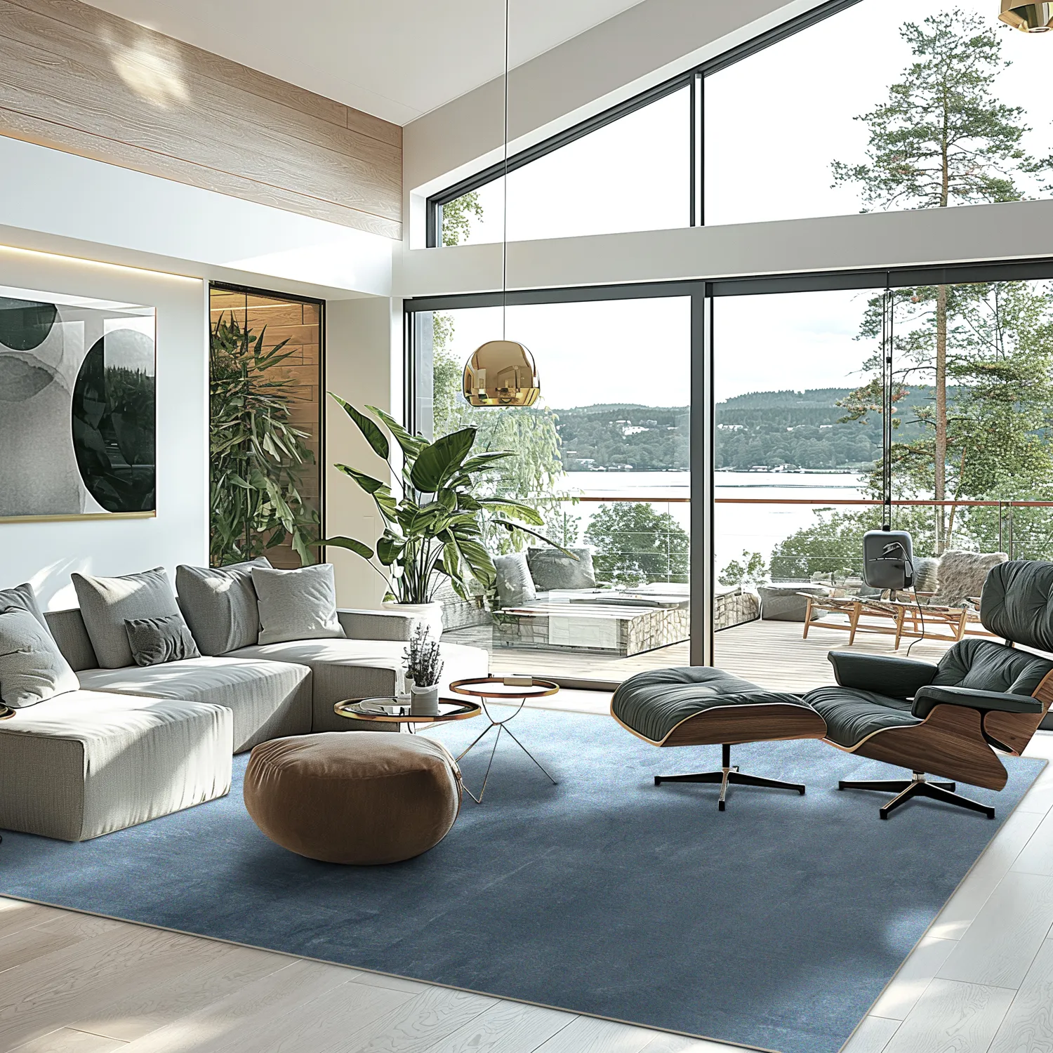 Tapete Wilton - Artena (cinza azulado)