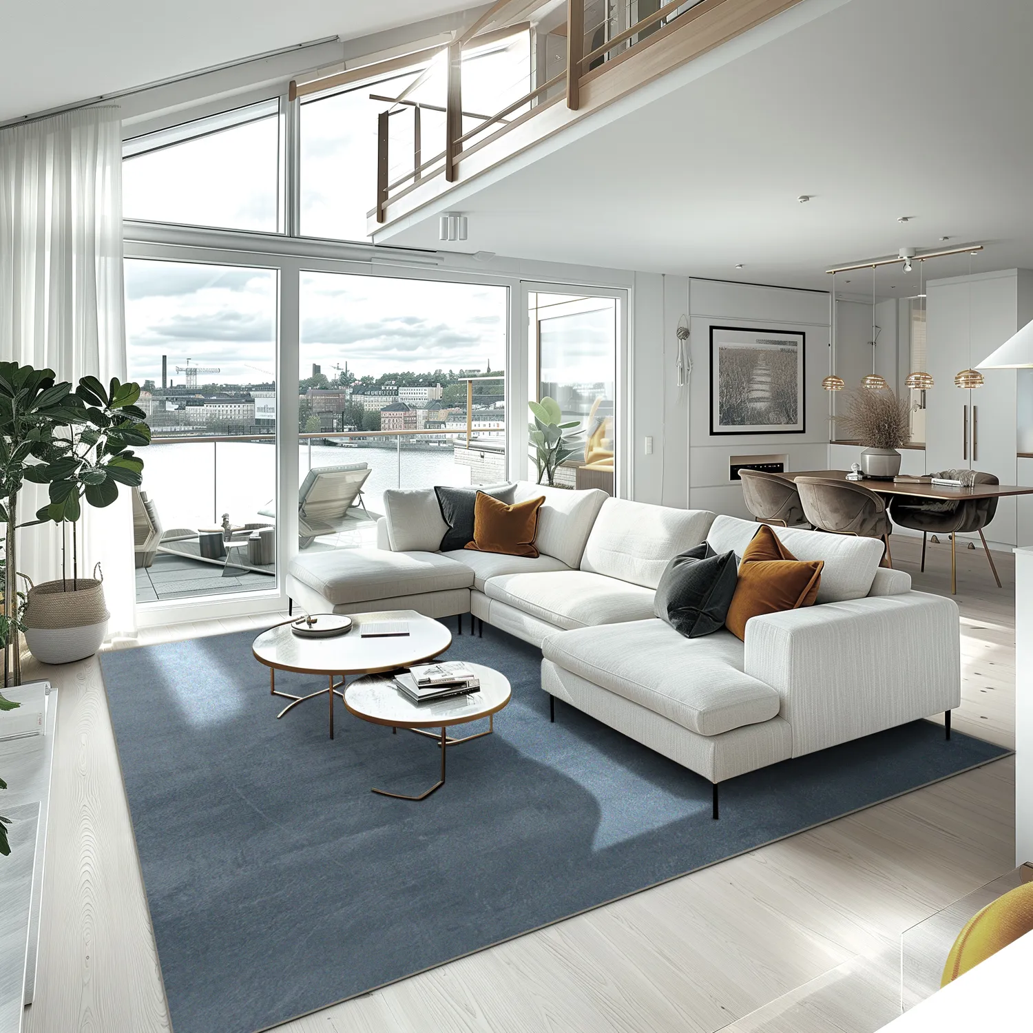 Tapete Wilton - Artena (cinza azulado)