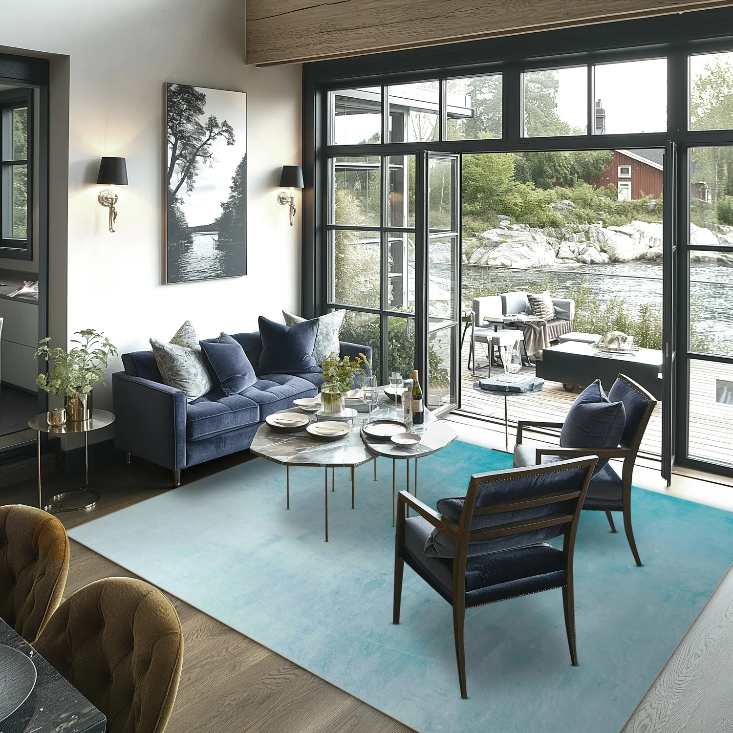 Tapete Wilton - Artena (azul claro)