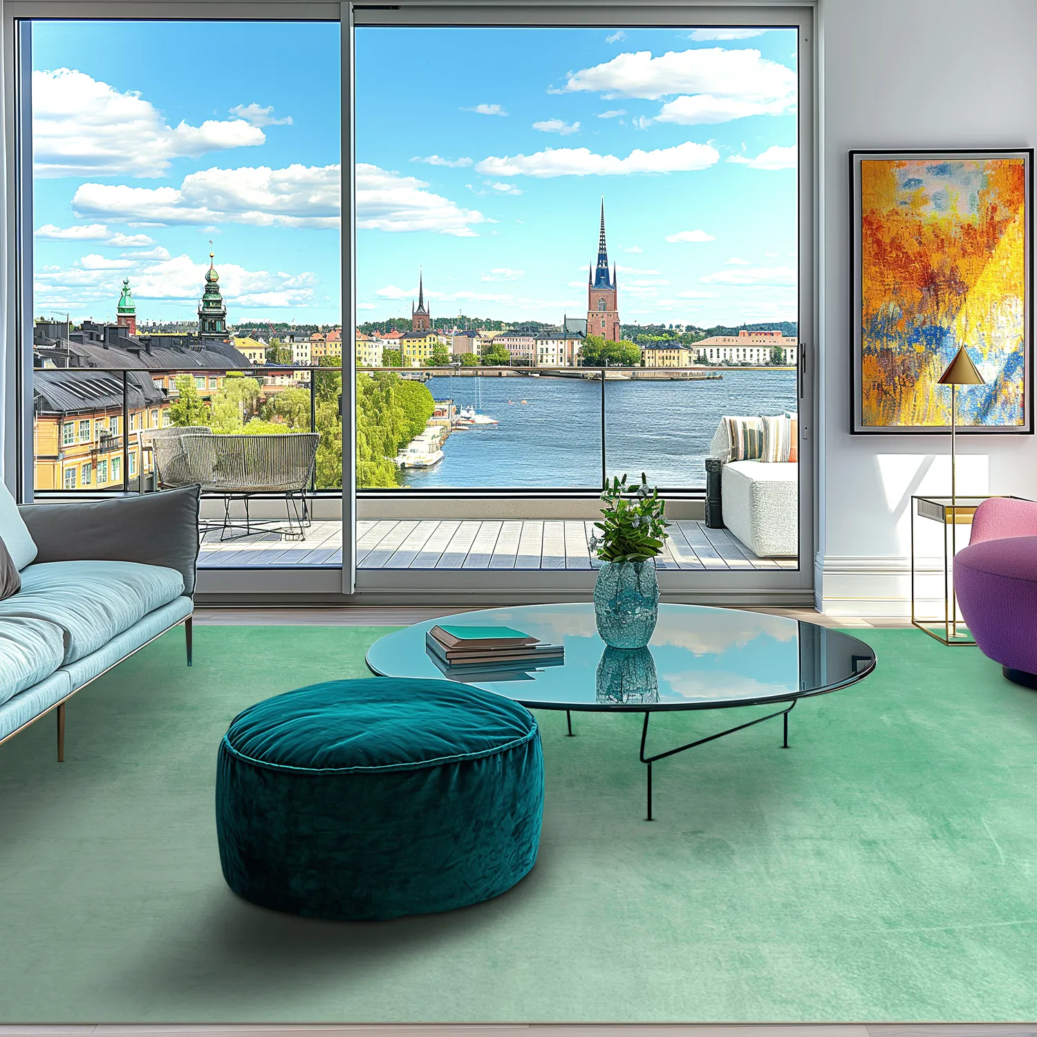 Tapete Wilton - Artena (verde claro)