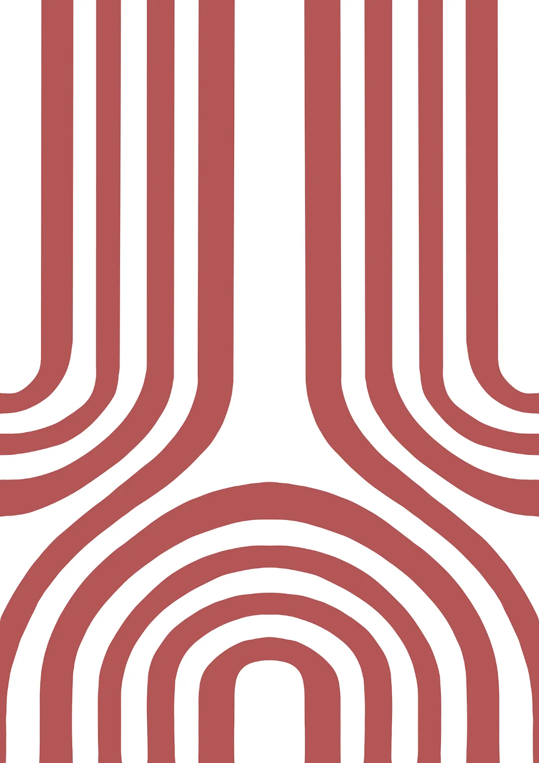 Tapete Wilton - Obidos (vermelho/branco)