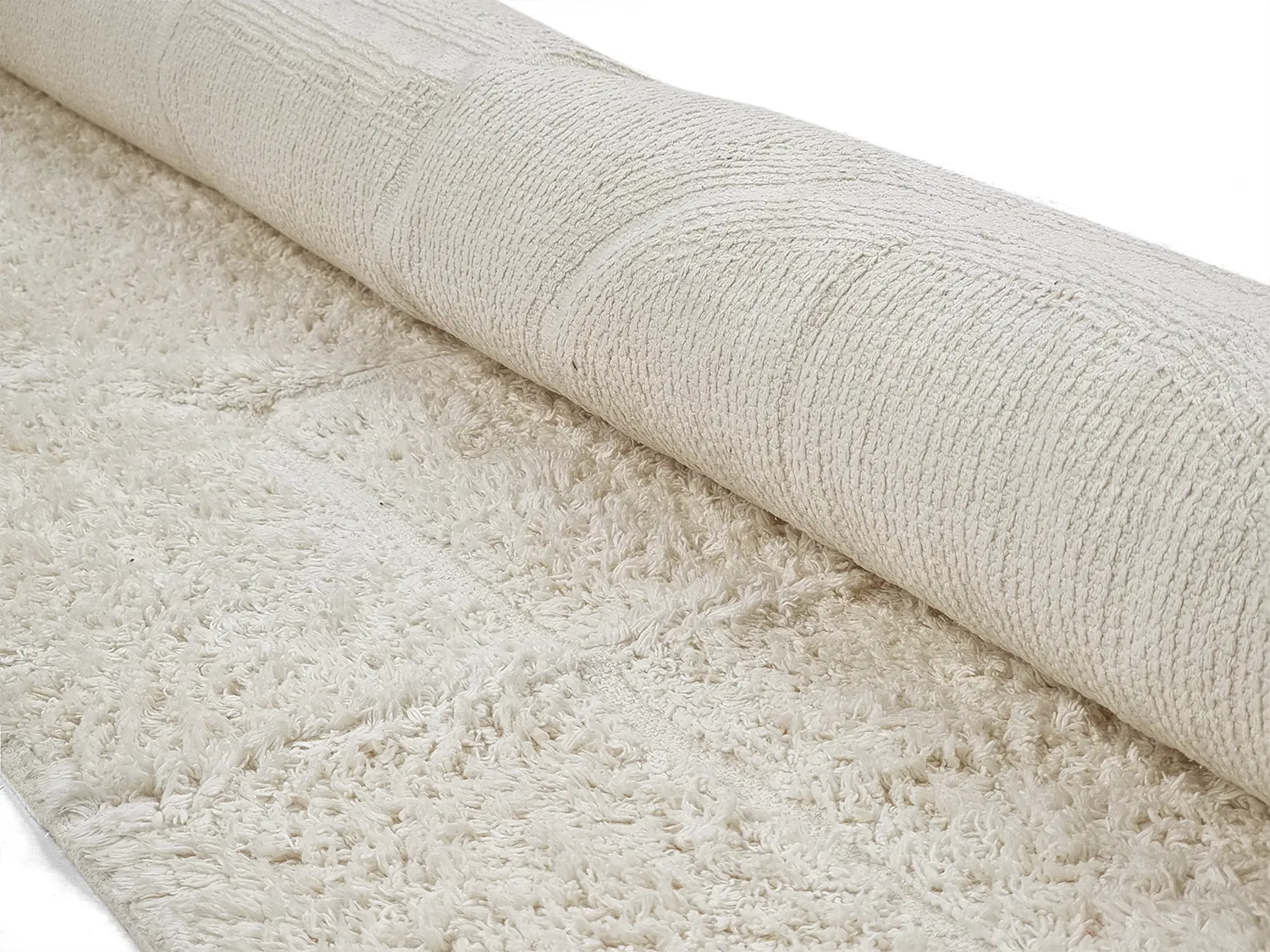 Tapetes felpudos - Cremona Natural Cotton Shaggy (offwhite)