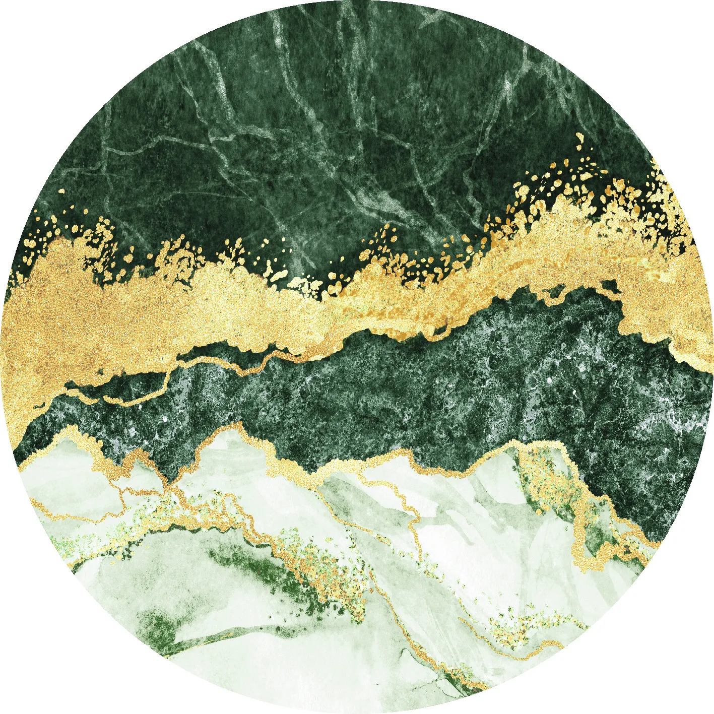 Tapete redondo - Padova (verde menta)