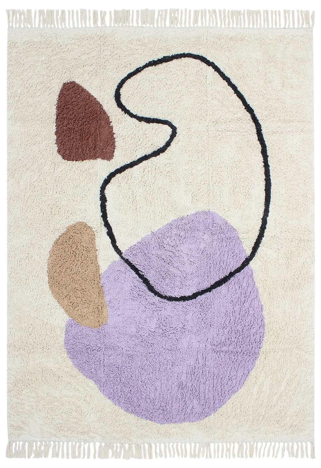 Tapetes felpudos - Londa Natural Cotton Shaggy (multi)