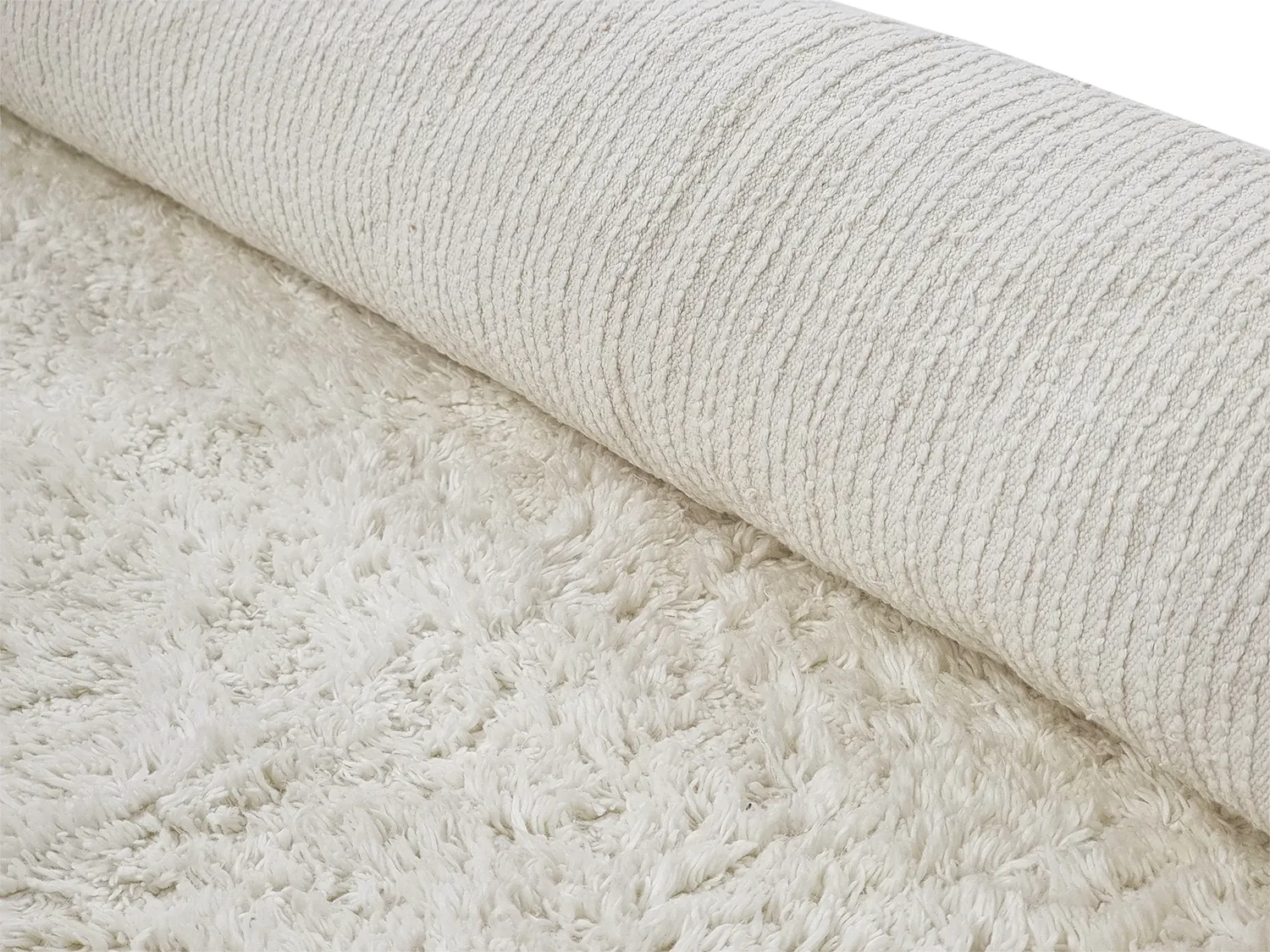 Tapetes felpudos - Sion Natural Cotton Shaggy (offwhite)