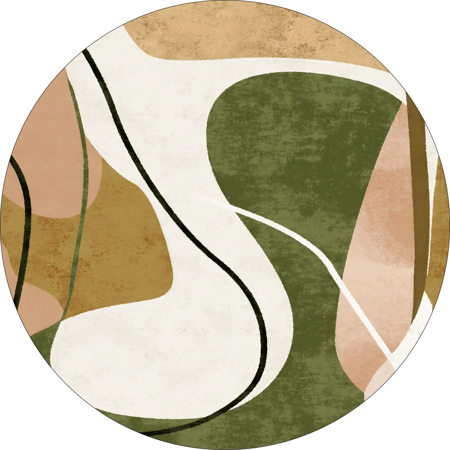 Tapete redondo - Cressida (multicolorido)