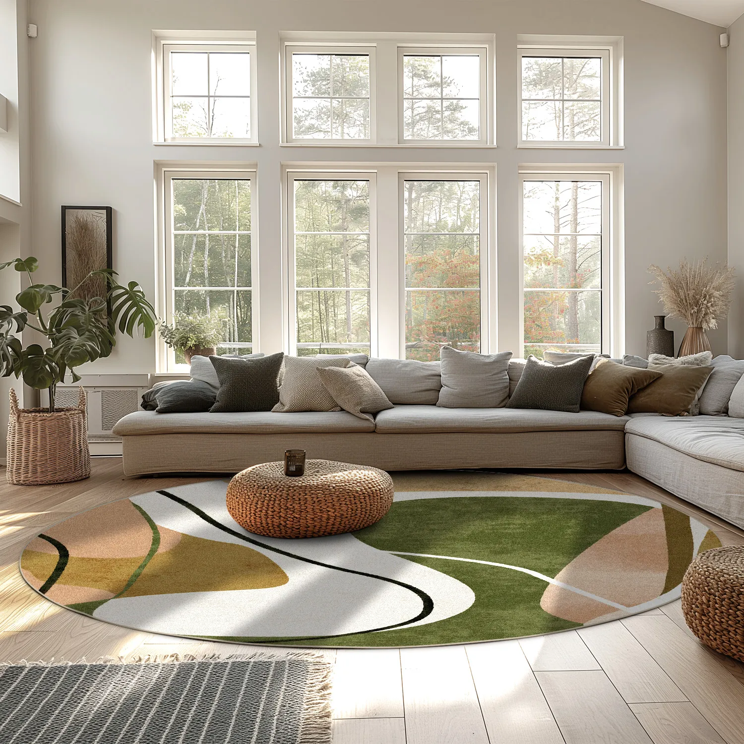 Tapete redondo - Cressida (multicolorido)