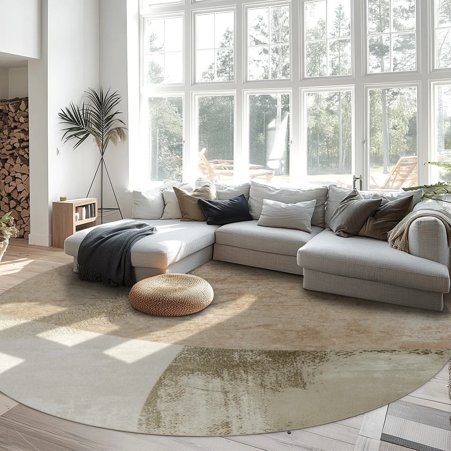 Tapete redondo - Fia (rosa/multi)