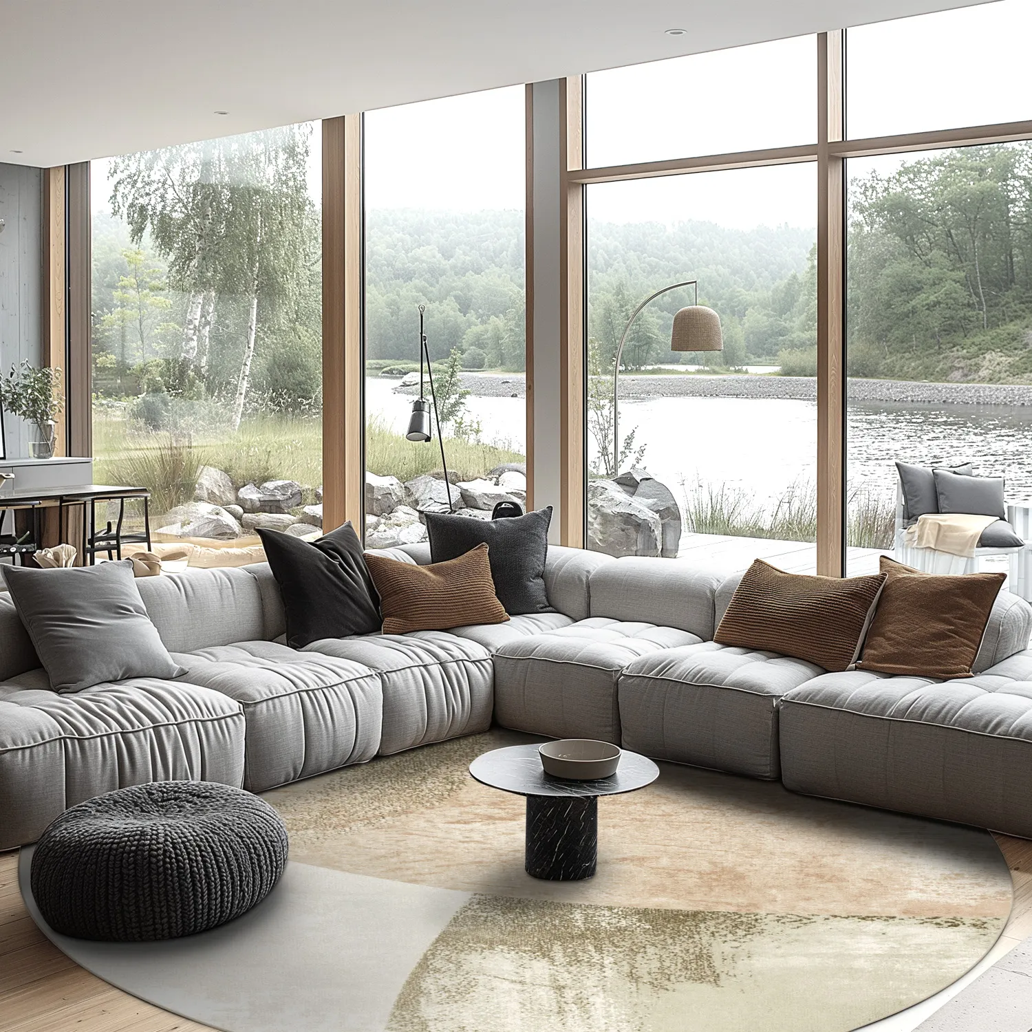 Tapete redondo - Fia (rosa/multi)