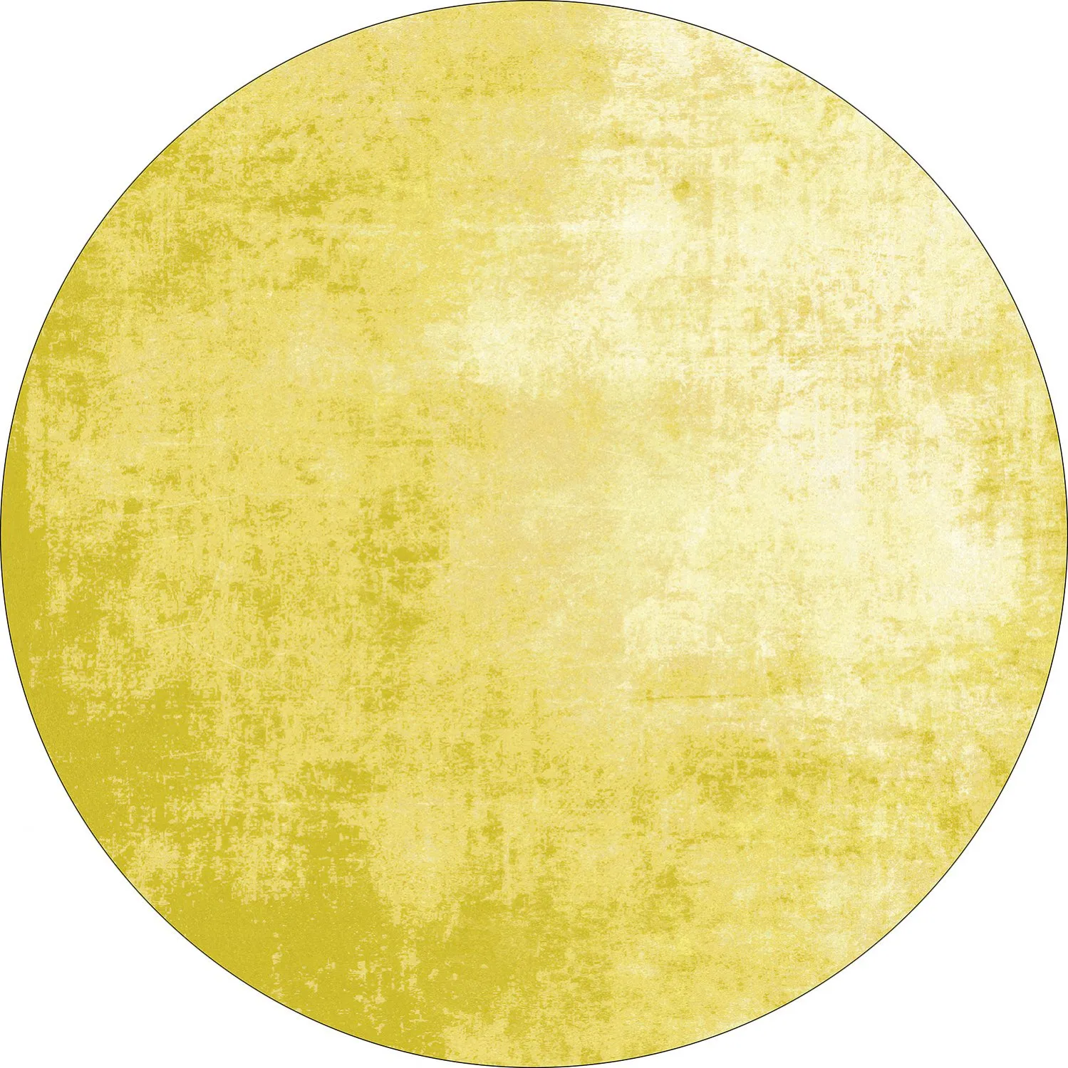 Tapete redondo - Lynton (amarelo)