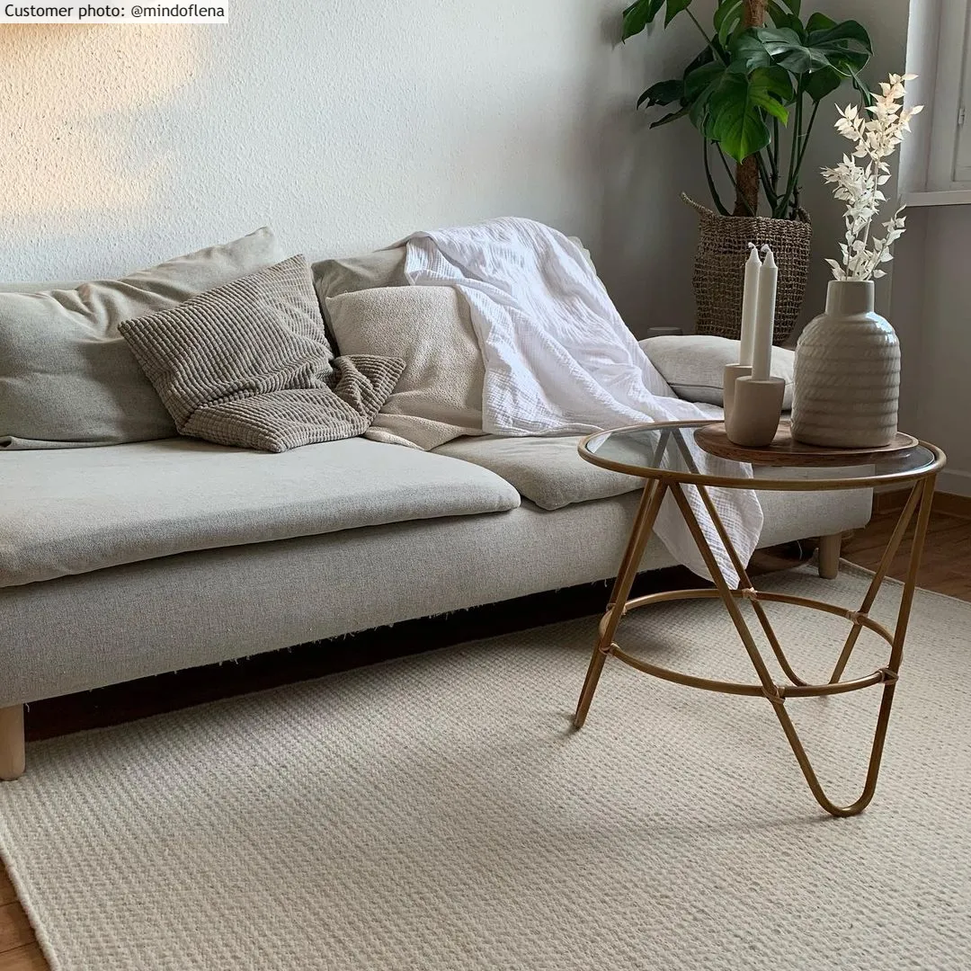 Tapete de lã - Coastal (branco)