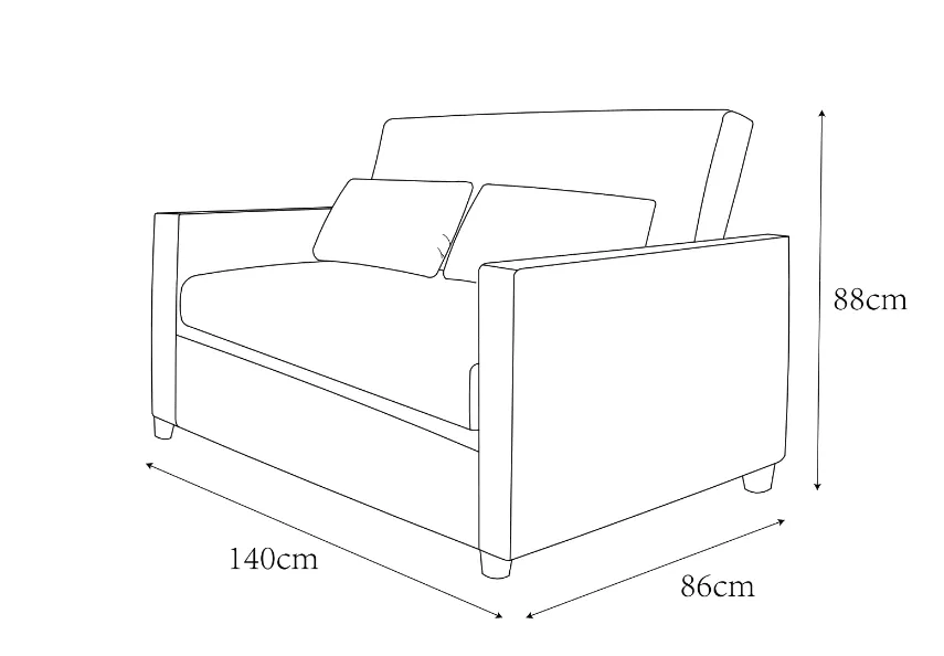 Poltrona-cama - San Francisco (bege)