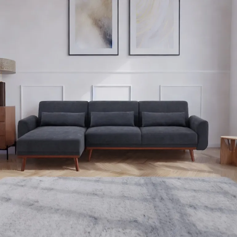 Bäddsoffa - Texas (mörkgrå)