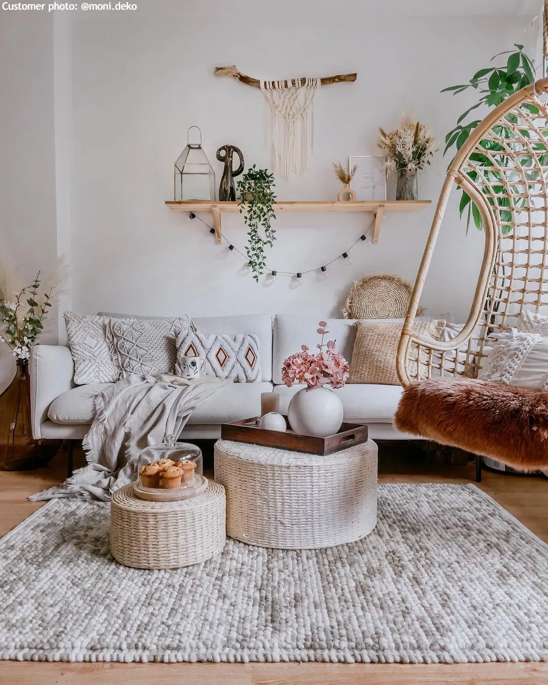 Tapete de lã - Luna (bege)