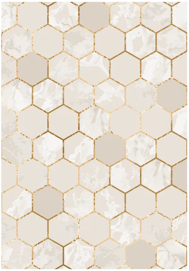 Tapete Wilton - Morino (bege/branco/dourado)