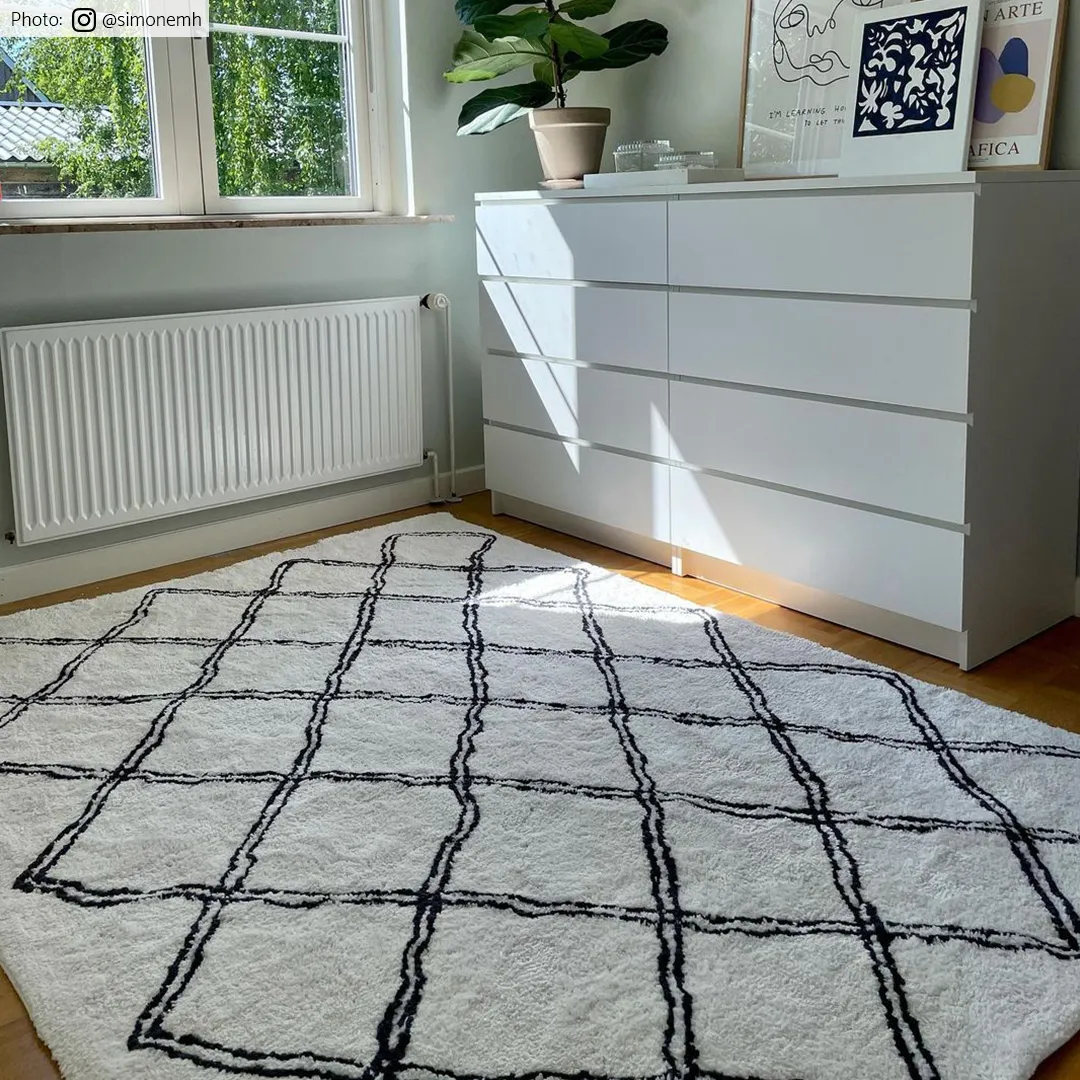 Tapetes felpudos - Morocco (preto/branco)