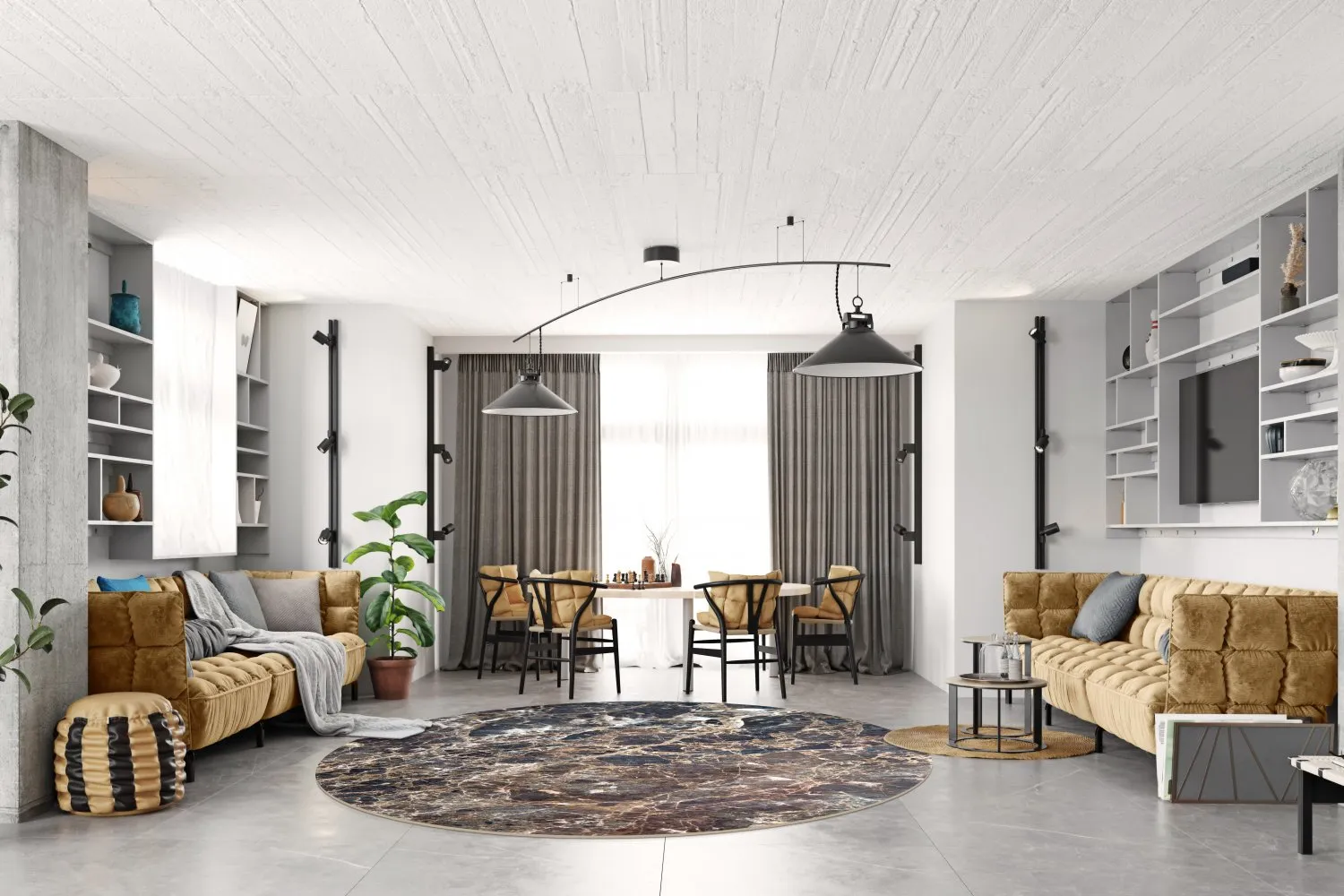 Tapete redondo - Lecco (multicolorido)