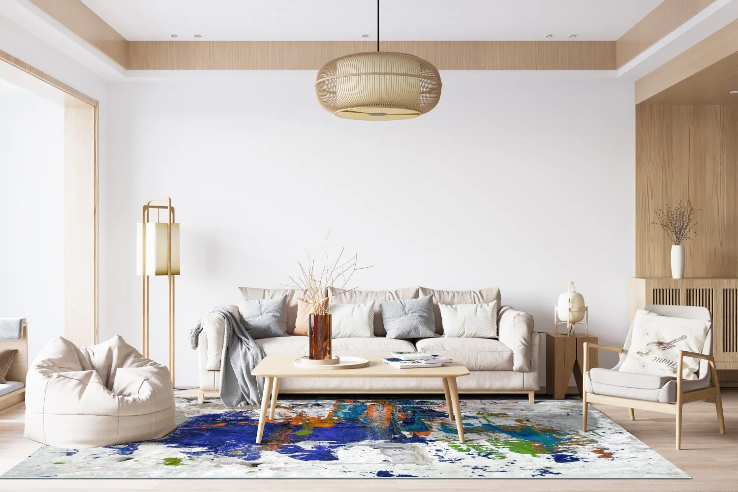 Tapete Wilton - Como (multicolorido)