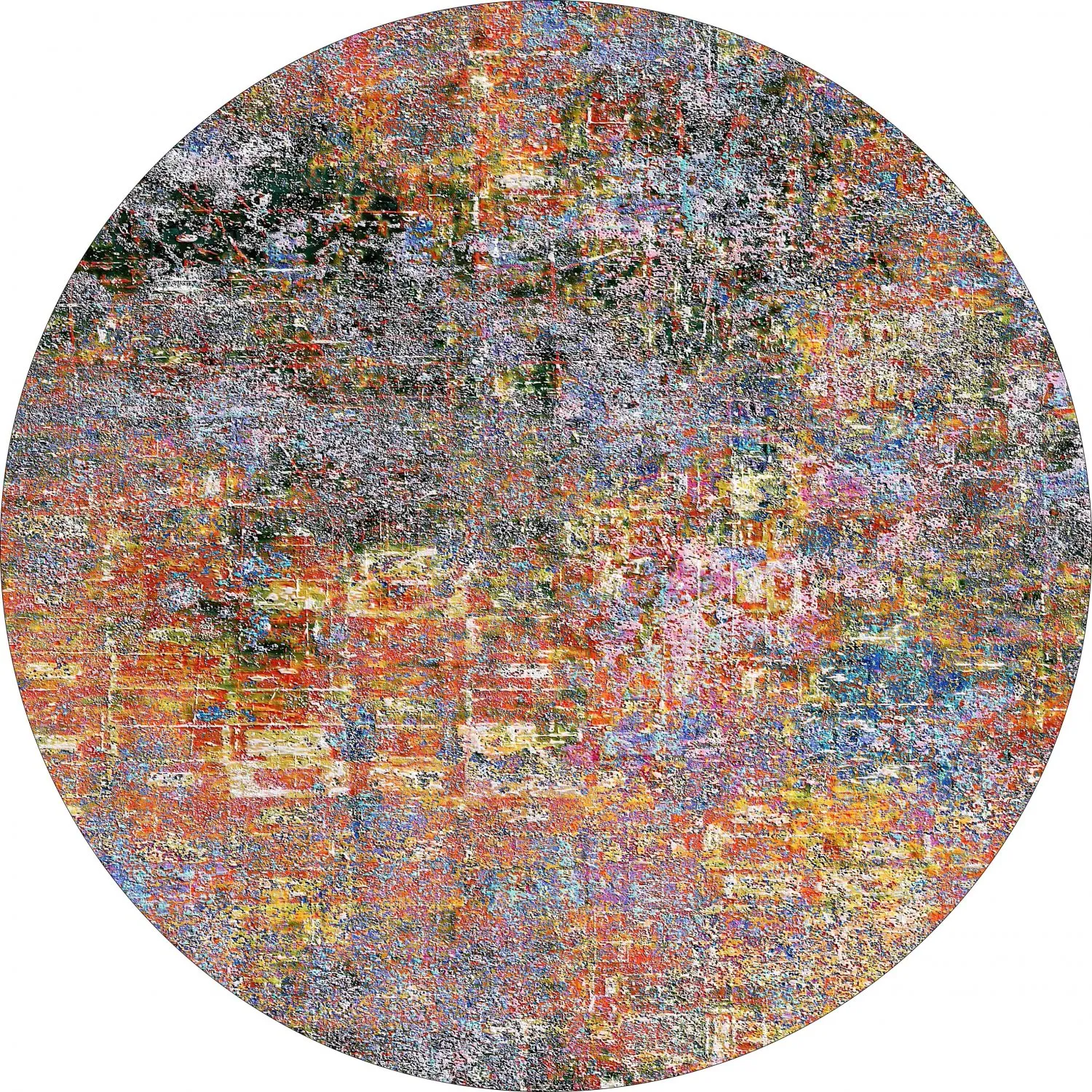 Tapete redondo - Almonte (multicolorido)