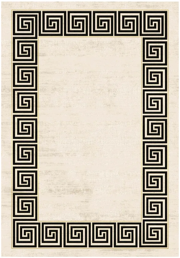 Tapete Wilton - Mytos (bege/preto)