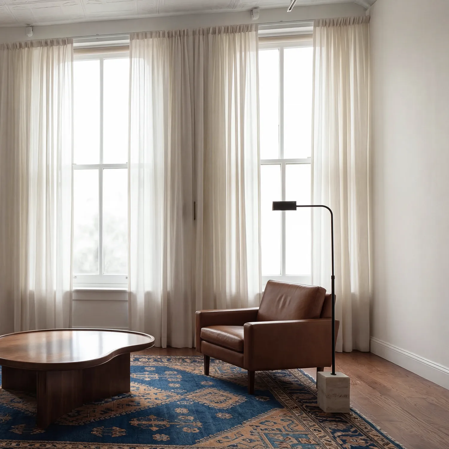 Cortinas Pack de 2 - Cortina de linho Noemi (bege)