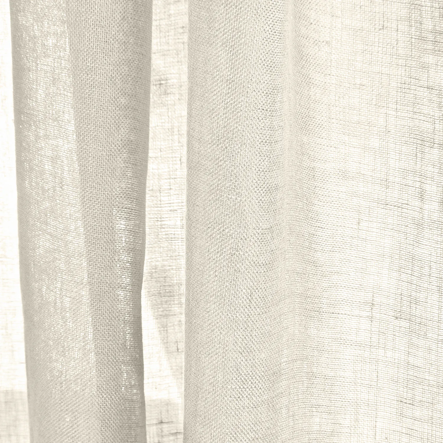 Cortinas Pack de 2 - Cortina de linho Noemi (creme)
