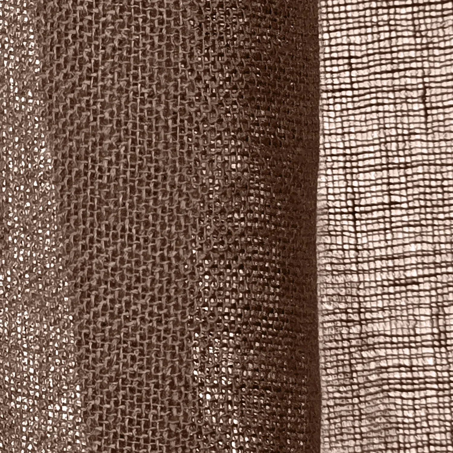 Cortinas Pack de 2 - Cortina de linho Noemi (marrom escuro)