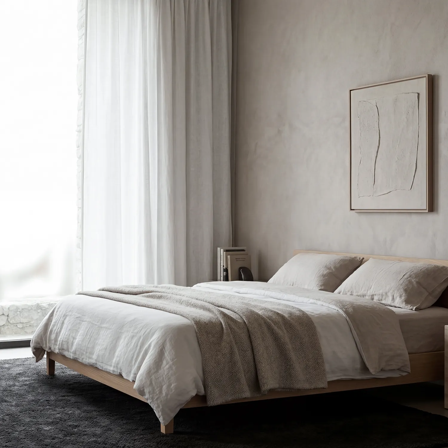 Cortinas Pack de 2 - Cortina de linho Noemi (branco)