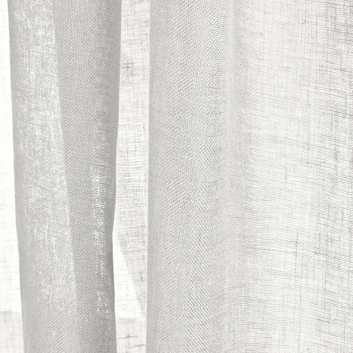 Cortinas Pack de 2 - Cortina de linho Noemi (branco)