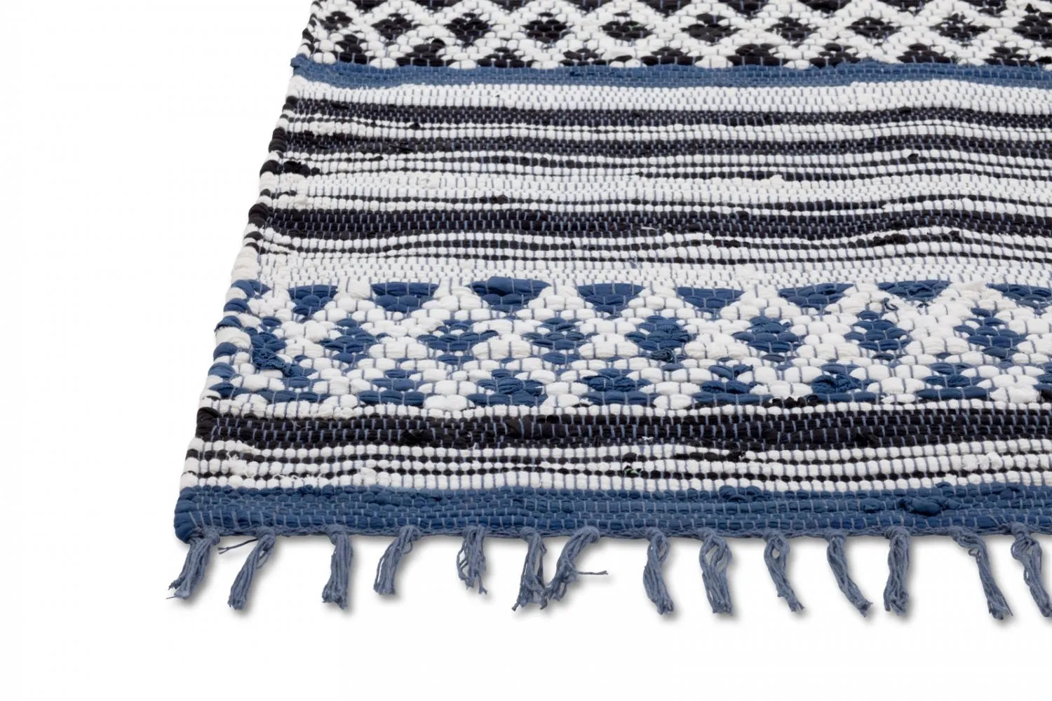 Tapete de retalhos - Orissa (azul)