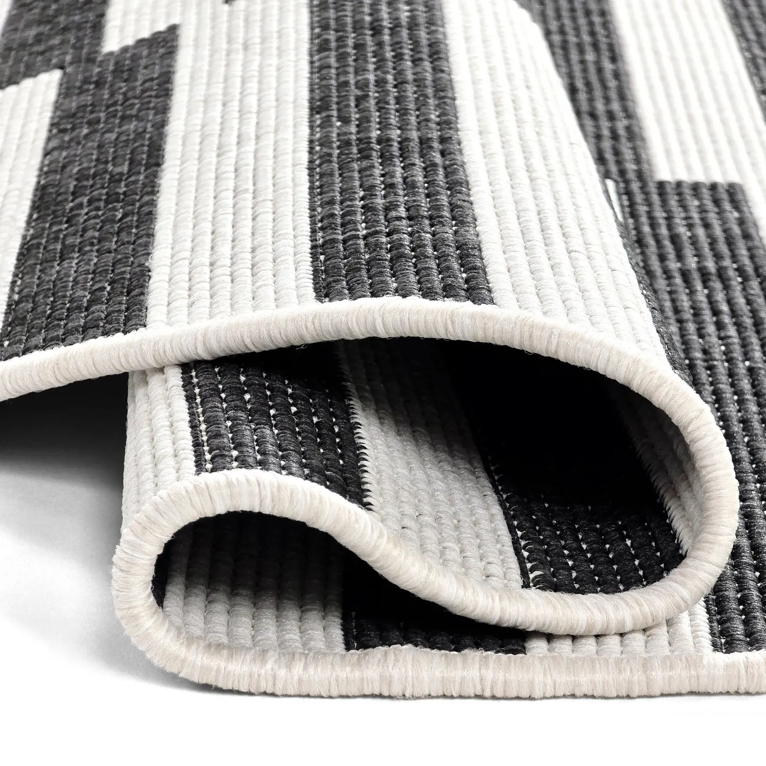 Tapete redondo - Indoor/Outdoor Otto (preto)