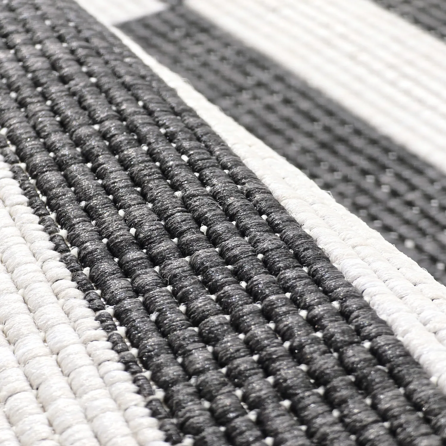 Tapete redondo - Indoor/Outdoor Otto (preto)