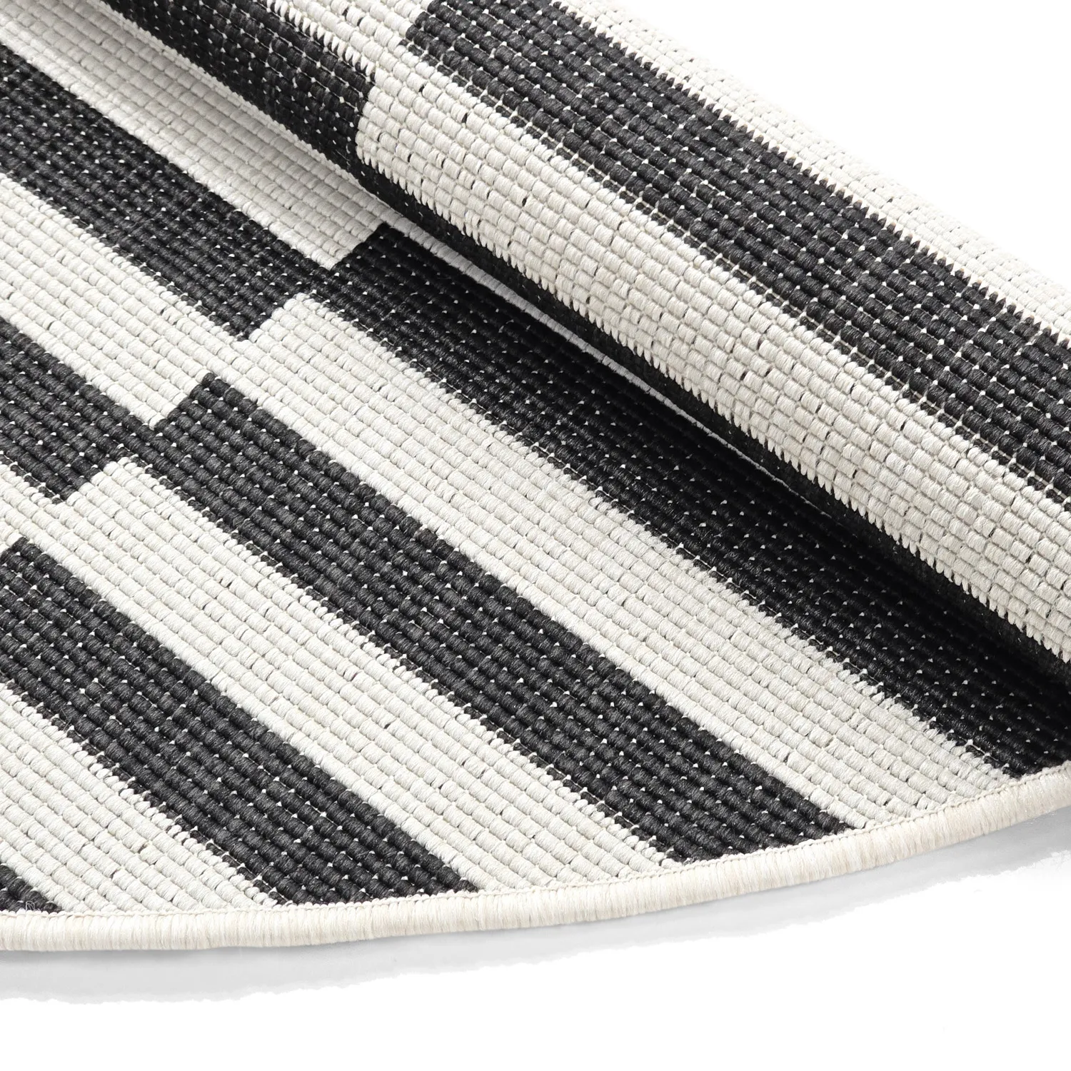 Tapete redondo - Indoor/Outdoor Otto (preto)