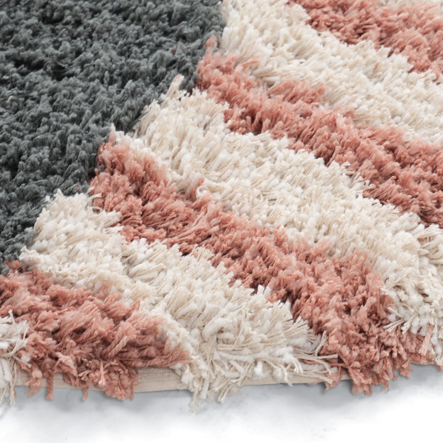 Oval matta - Tropea Natural Cotton Shaggy (multi)