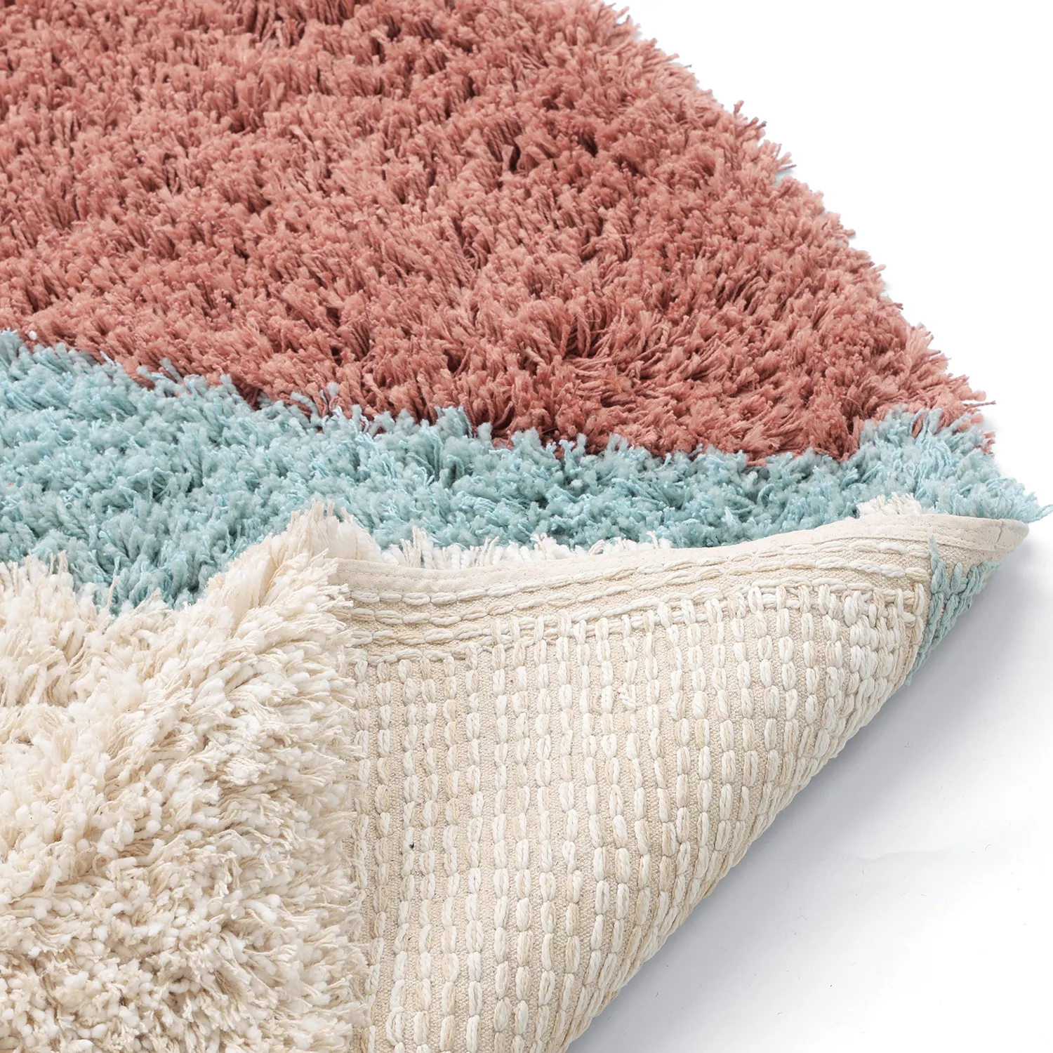 Oval matta - Tropea Natural Cotton Shaggy (multi)